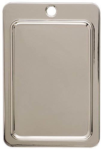 Image of Amerock | Cabinet Pull | Polished Nickel | 5-1 /16 inch (128 mm) Center to Center | Edge Pull | 1 Pack | Drawer Pull | Drawer Handle | Cabinet Hardware