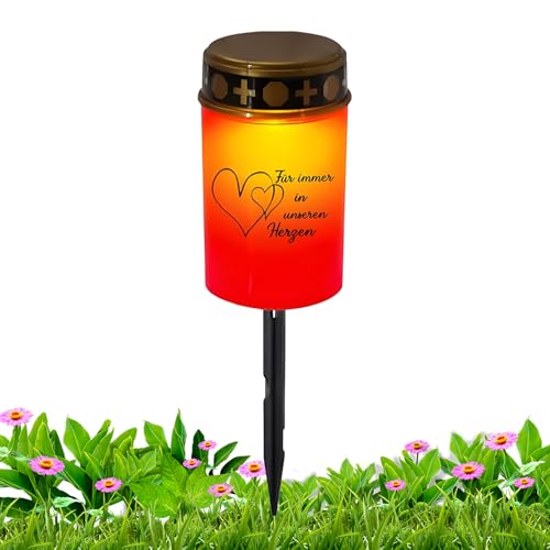 Luces de tumba LED | Lámpara de té sin llama - Decoración luminosa en estaca para jardín cementerio pasillo trasero fiesta