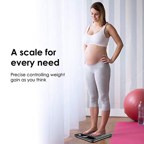 Himaly Digital Bathroom Scale for Weight Measurement, High Precision, Large Non Slip Platform, LCD Display - 400lbs/180kg Capacity.