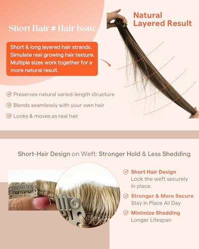 Image of Sunny Hair Clip in Hair Extensions Real Human Hair Highlights 26 Inch 150g | Clip in Remy Hair Extensions Real Human Hair Blonde Highlights, Extra Long Hair and Statement Length for Prom Hairstyles