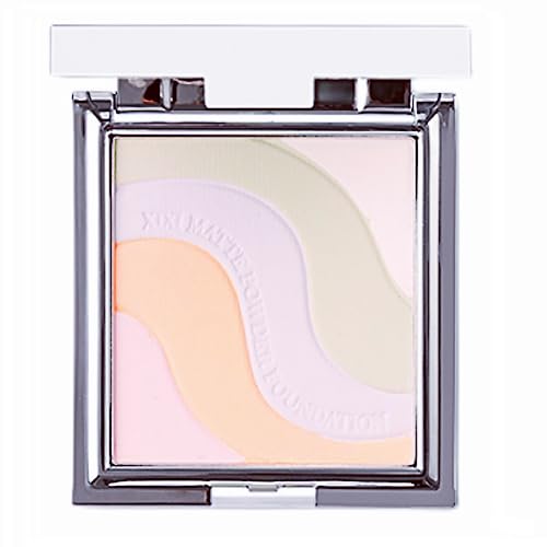 5 Color Pressed Setting Powder,Multi-Colored Pressed Finishing Powder, 5-in-1 Matte Setting Powder Face Makeup, Color Correcting For Even Tone,Reduce Shine, Brighten