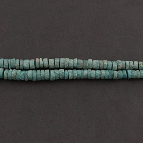 Perles amazonite heishi idéales pour réparer ou enfiler vos colliers