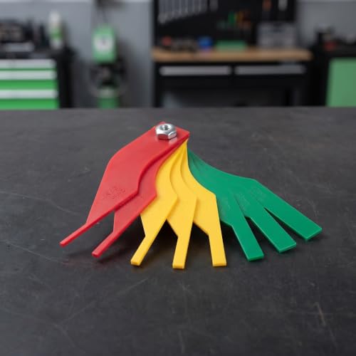 Juego de 5 medidores de espesor para pastillas de freno miniatura 7