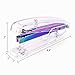 Coopay Clear Acrylic Stapler Purple Desktop Stapler with 2000 Pieces Silvery Staples for Office Desk Accessory(Purple)