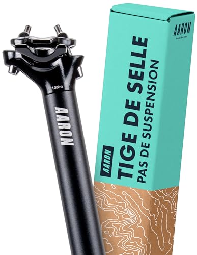Tige de Selle AARON Post d'un diamètre de 30,9 mm, Tube de Selle en Aluminium d'une Longueur de 350 mm, Support pour vélos de Ville, vélos de Trekking,...