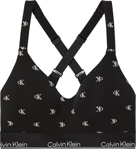 Calvin Klein Damen Lift Lv00qf8500 Bralette, Black (Diamond Logo Black), XXS 4