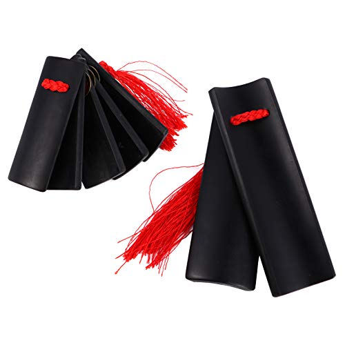 UNbit Clapper,percussion instrument,1 Pair Chinese Kuaiban Bamboo Bamboo Musical Instruments Traditional Hand Percussion Castanets Clapper Instrument for Adults Chinese Spring Festival Gift (Color Rat