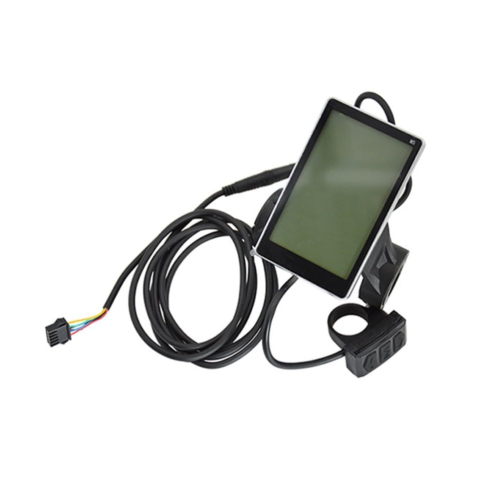 Lecreatekit E-Bike M5 Display LCD 5Pin Scooter Elettrico Tachimetro con Guscio in Acciaio ABS Compatibile con Protocollo di Comunicazione N° 2