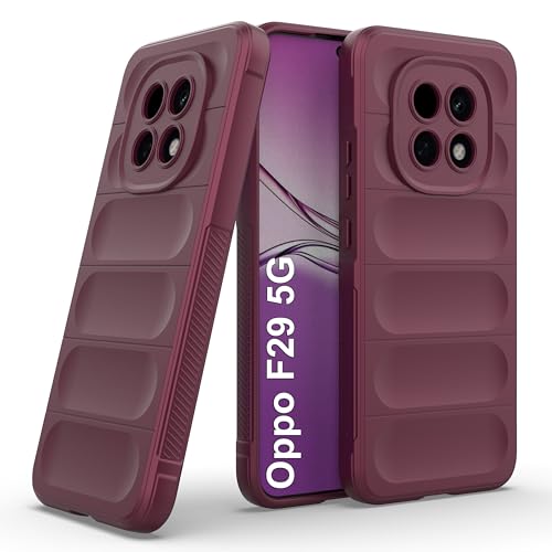 Image of Zapcase Back Case Cover for Oppo F29 5G | Compatible for Oppo F29 5G Back Cover | Liquid Silicon Magic Case with Camera Protection | Plum