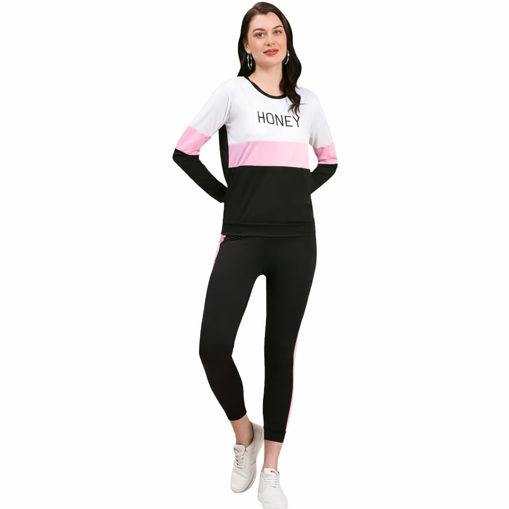 Women's Body Fitted Gym Running Sports Track Suit | Regular Casual Fit | for Fitness & Workout, Gym | Track Suit for Girls & Women-image-15