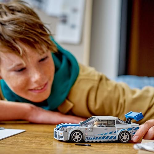 LEGO Speed Champions Nissan Skyline GT-R (R34) 2 Fast 2 Furious - Maquette de Voiture de Course à Construire avec Minifigurine Brian O'Conner - Idée Cadeau pour Garçons et Filles dès 9 Ans 76917
