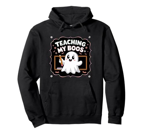 Profesor Lindo Fantasma Groovy Maestro Halloween Enseñando Mis Boos Sudadera con Capucha