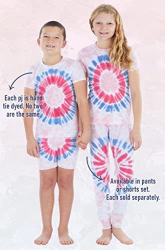 Sleepyheads Girls, Boys, Kids Cotton Short Sleeve Tie Dye Snug Fit Pajama Set, Shorts Set4