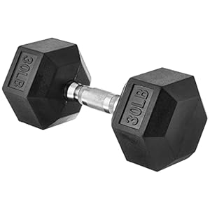 Amazon Basics Rubber Hex Dumbbell Hand Weight