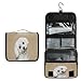 Funnyy - Borsa da viaggio per il lavaggio dei cuccioli di cane, borsa da viaggio per cosmetici, accessori per il trucco, borsa da doccia impermeabile per donne e ragazze, regalo per animali domestici