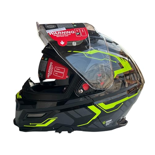 Image of SMK Agnar TEKTRON Full Face Dual Visor Helmet, ISI, DOT & ECE 22.06 Certified, Pinlock 30 Insert