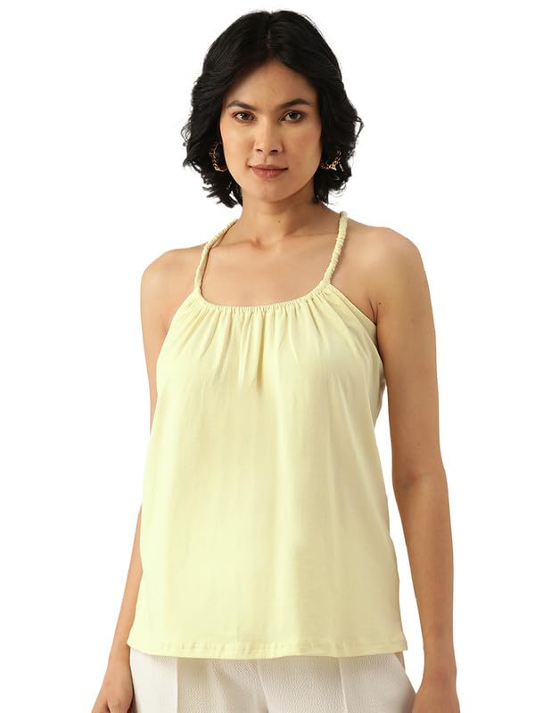 Women's Solid Color Cotton Tank Top-picture-41