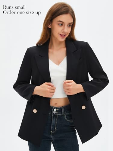 Women's Blazers & Suit Jackets Summer Casual Blazer Open Front Long Sleeve with Pockets Business Work Office2