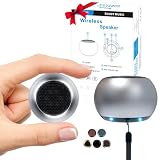 SEVENKA 2 Mini Speakers, 3W Portable Small Speaker with Strap, Water Resistant, Wireless Stereo Pairing, Rechargeable Metal Mini Bluetooth Speakers for Phone, Tablet, PC, Camping, Hiking