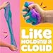 Play-Doh Scented Cloud Slime for Kids, Purple & Teal Blue Raspberry Scent, Popular Toys, Gifts and Party Favors
