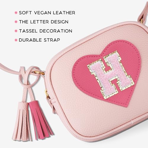 Image of KKXIU Birthday Gifts for Girls Initial Toddler Purse Cute Kids Crossbody Bag