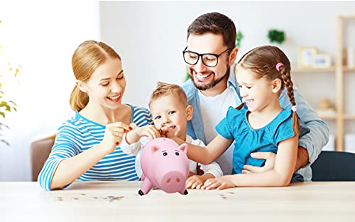 Cute Pink Pig Money Box Plastic Piggy Bank For Kid's Birthday Gift Without Box #TOP5