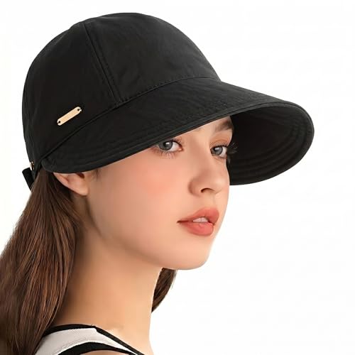 Image of HSR Women Wide Brim Sun Hat | Versatile Casual Sunshade Bucket Hat for Women | UV Protection Summer Cap