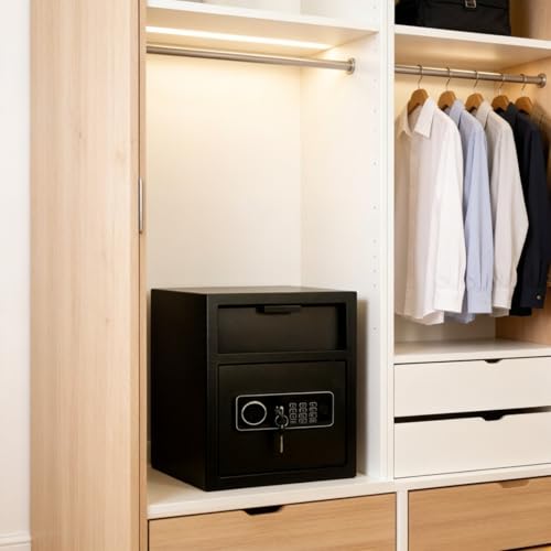 Caja fuerte de 2.3 pies cúbicos con teclado electrónico contra robos y hurtos comerciales 6