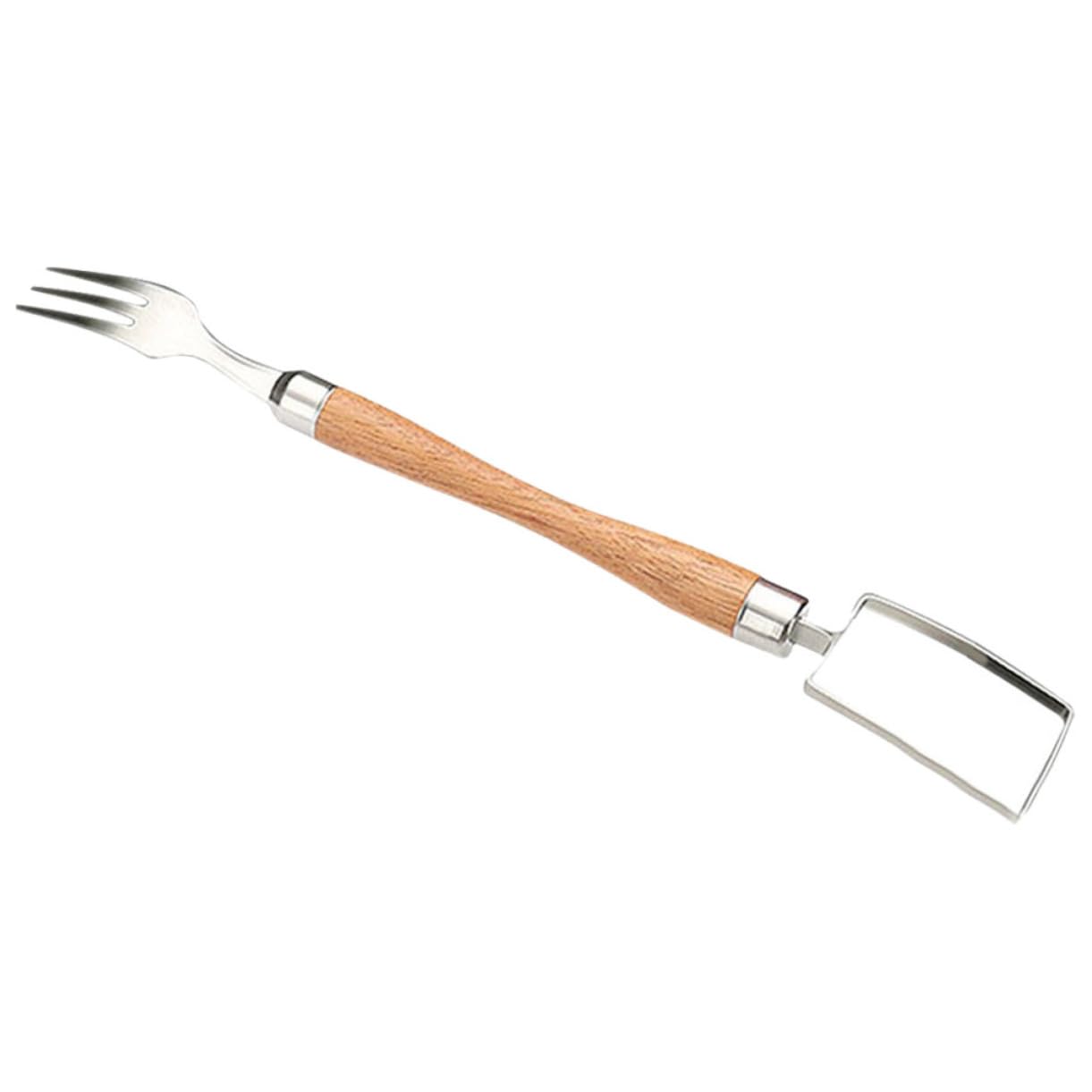 COLLBATH Stainless Steel Watermelon Slicer Fork Dual Head Melon Cutter Tool for Easy Serving Practical Fruit Fork for Quick Cubes and Slices for Parties and Gatherings