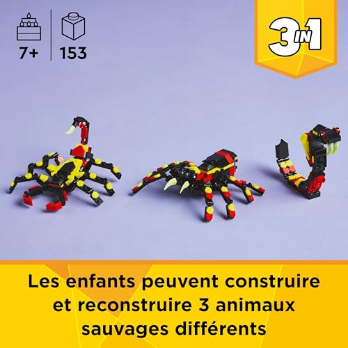 Lego 3 en 1 Animaux Sauvages: 'araignée Surprenante 31159 Lego La Boite - vue 7