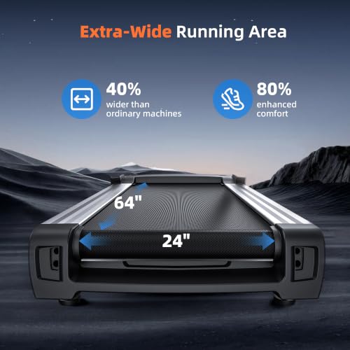 Image of GYMOST Treadmill for Home with 15% Auto Incline 64 inchx 24 inch Running Belt