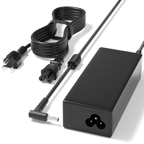 Laptop Charger Compatible with HP Laptop 65W 45W Computer Smart Blue Tip Power Adapter