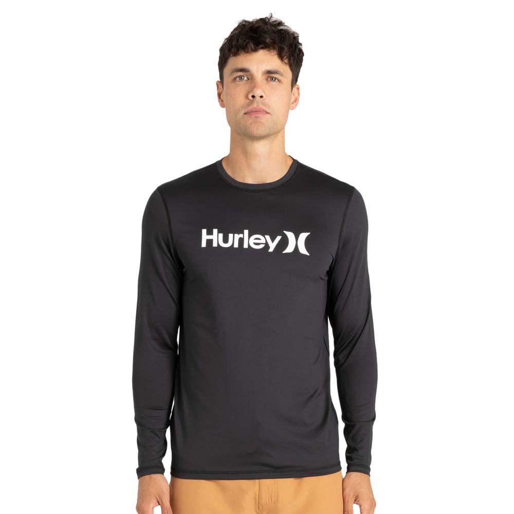 Hurley Unisex OAO Surf Shirt Ls Rash Guard Shirt, One Colour, Large