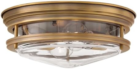 Hinkley Hadley 12" Interior Ceiling Flush Mount, Brushed Bronze w/Clear Glass