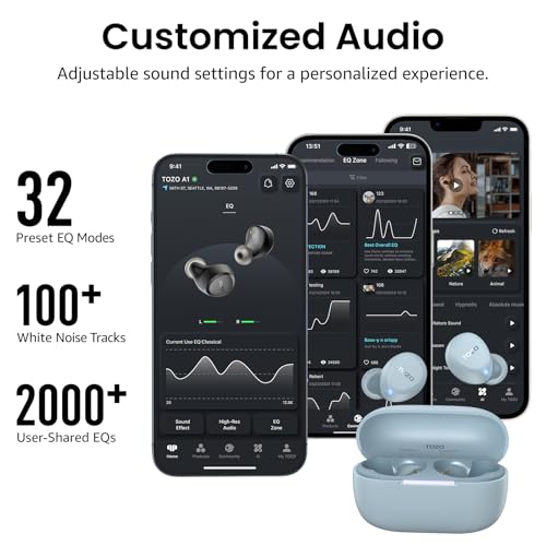 TOZO A1 Wireless Earbuds Bluetooth 5 3 Light Weight in Ear Headphones - image 8
