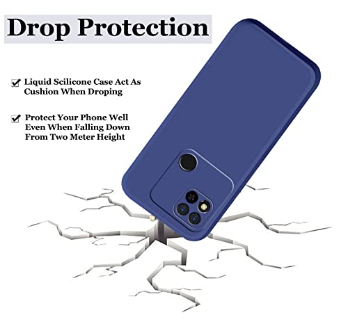 Image of A rtistque Back Cover Case for Redmi 10A / 10A Sport /Redmi 9 / Redmi 9 Active /Poco C31 with Camera Protection | Shockproof TPU | Stylish Protective Design | Slim Fit | Ultra Matte - Blue