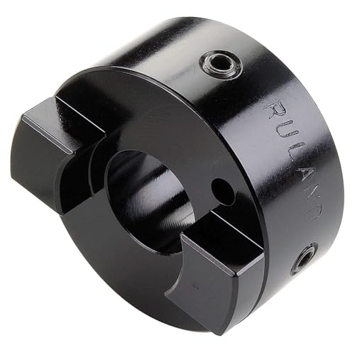 Ruland MOST41-16-A Oldham Coupling Hub, Set Screw Style, Black Anodized Aluminum, 16mm Bore, 41.3mm OD, 50.8mm Length