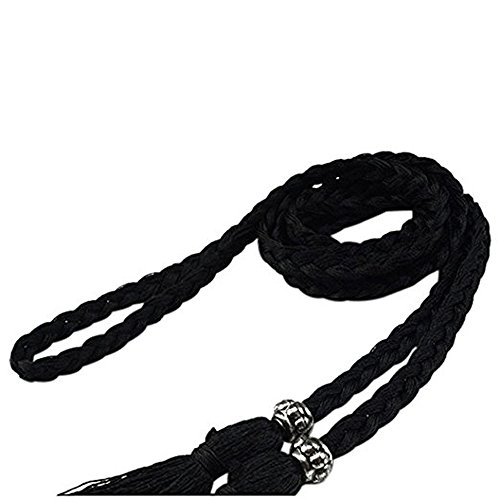 Mr.S Shop Woven Tassel Belt Knot Decorated Waist Chain Waist Rope for Woman and Girl3