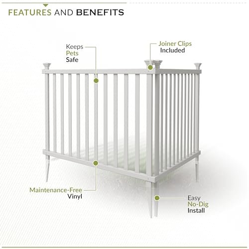 image for Zippity Outdoor Products 3ft H x 3.5ft W (2 Panels) No Dig Zippity Bas