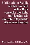  ich bin ein Feld voller Raps verstecke die Rehe und leuchte wie dreizehn Ölgemälde übereinandergelegt. Gedichte: Neue Gedichte