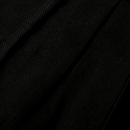 Womens 16.5 in Scottish Tartan Mini Kilt Skirt Plain Black 6 US4