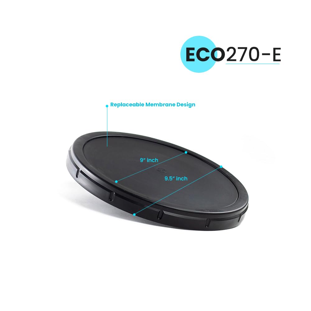 ECO270E Diffuseur de bulles fines 22,9 cm | Aération pour bassins, lacs, traitement des eaux usées, aquaculture et plus encore | Raccord NPT 1,9 cm | Facile à installer