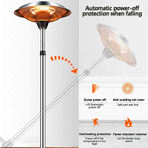 Outdoor Heaters for Patio Electric Only, Garage Infrared Heater Halogen