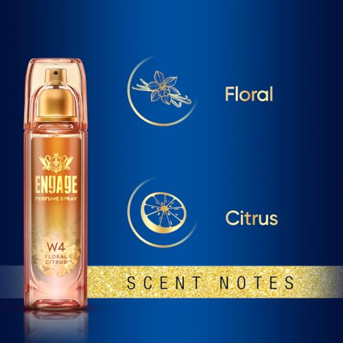 Image of Engage W4 Perfume for Women, Fruity and Floral Fragrance Scent, Skin Friendly Women Perfume, 120ml