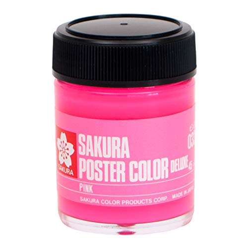 サクラクレパス 絵の具 ポスターカラーDX 45ml ピンク PWD45ML#033