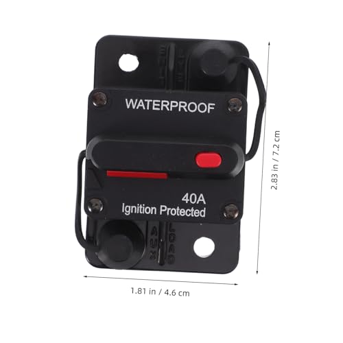 Cortacircuitos 12v-36v con reinicio manual aislador protector para panel coche barco 2