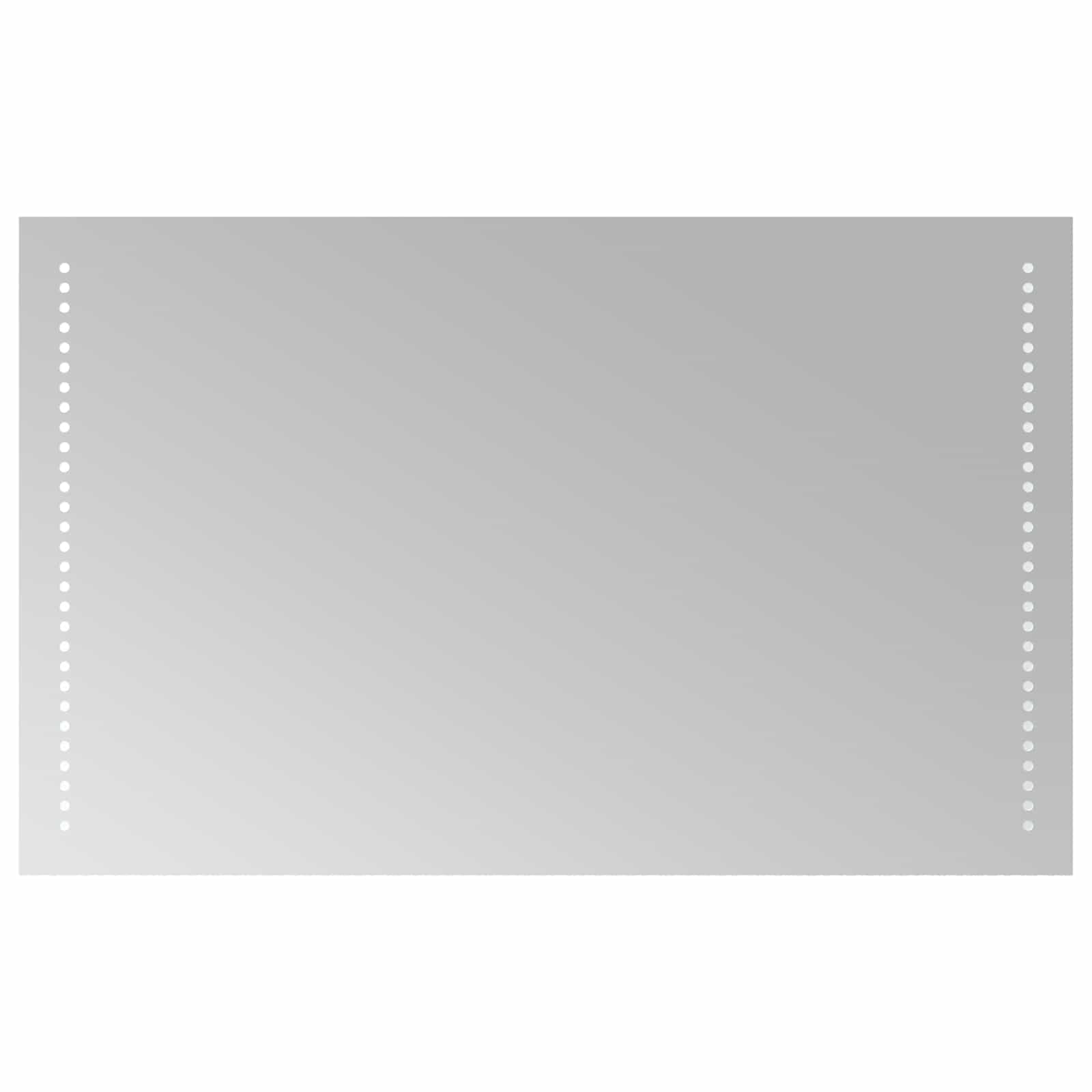 SYDE Lustro łazienkowe LED przezroczyste 80 x 50 cm szkło hartowane
