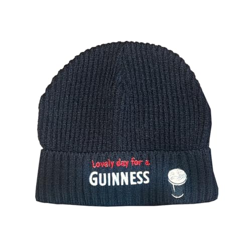 Bonnet Guinness noir côtelé : fini les oreilles gelées en hiver
