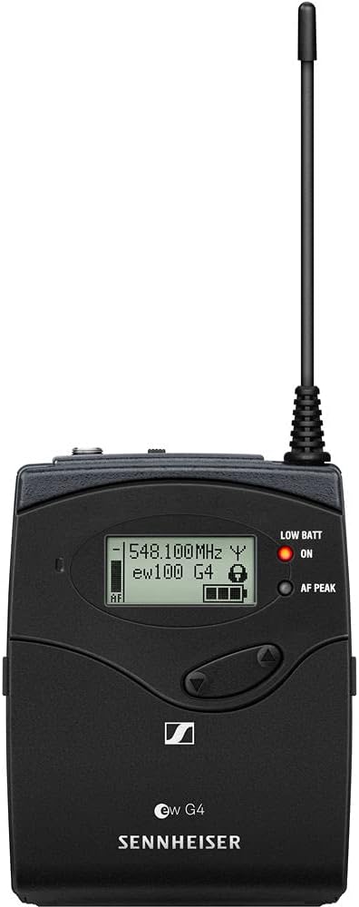 Sennheiser EW 122P G4 Camera-Mount Wireless Lavalier Microphone System, A1: 470 to 516 MHz (2-Pack) Bundle with SKB 3I1209-4-BH4 SKB iSeries Waterproof Case and Rapid Charger with 4 AA Batteries : Musical Instruments