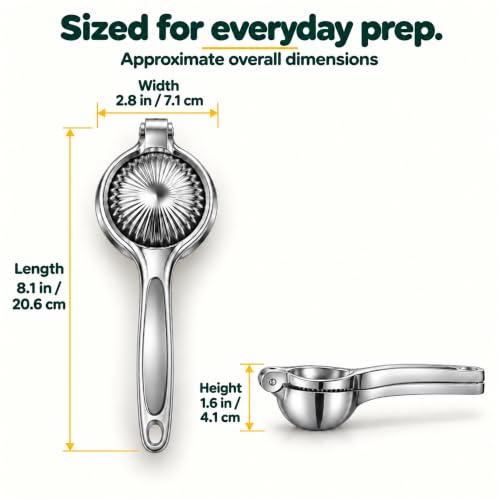 Lemon Squeezer, 304 Stainless Steel Manual Citrus Juicer - image 7